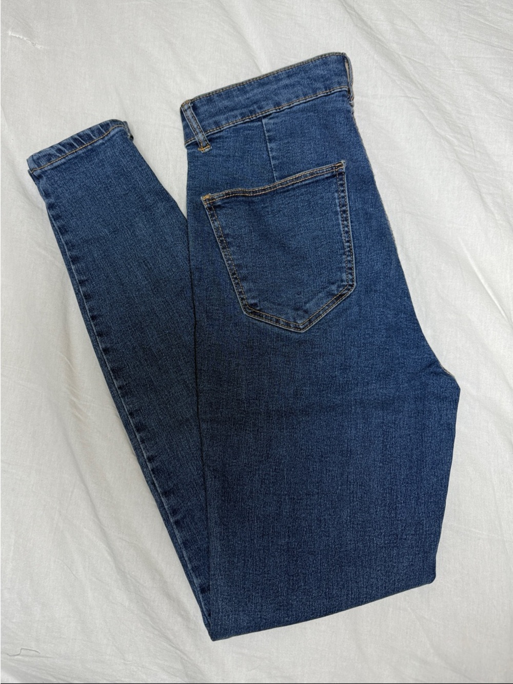 Zara Women's Deep Blue Skinny Jeans